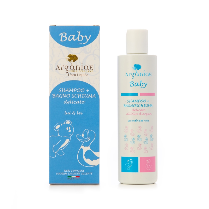 Șampon de duș delicat pentru copii Arganiae baby 250 ml
